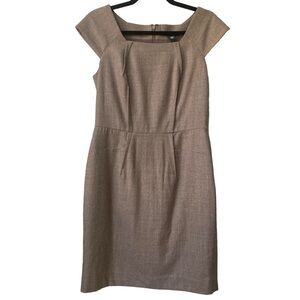 Banana Republic Wool Mini Sheath Work Business Dress 8 Petite